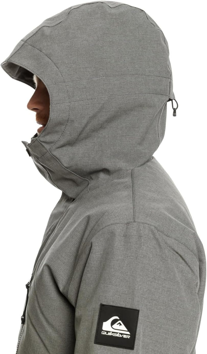 Quiksilver Herren Mission Solid Jk Schneejacke S Heather Grey, S Heather Grey