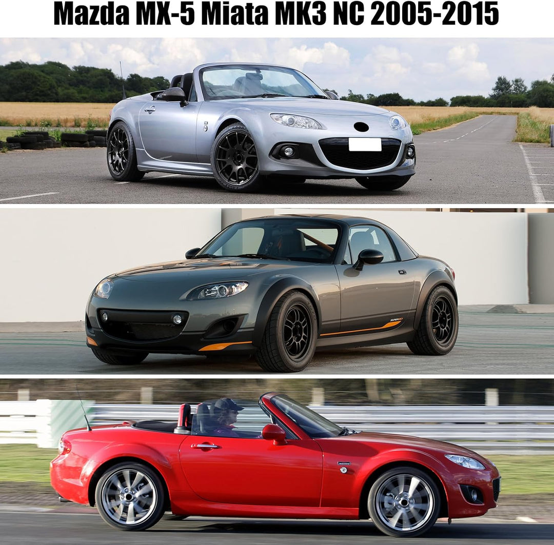 Autoabdeckung Wasserdicht Ersatz für Mazda MX-5 Miata MK3 NC 2005-2015, Sonnenfest Hälfte Autoabdeck