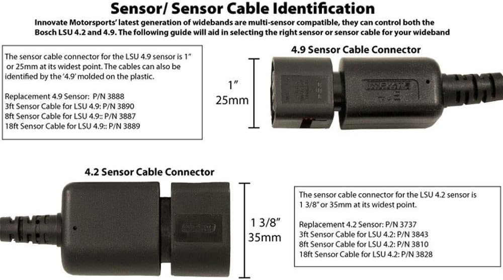 Innovate 3888 Bosch LSU 4.9 Wideband UEGO AFR O2 Sensor