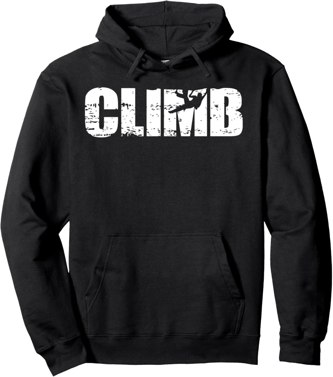 Distressed Look Klettern Geschenk für Kletterer Pullover Hoodie
