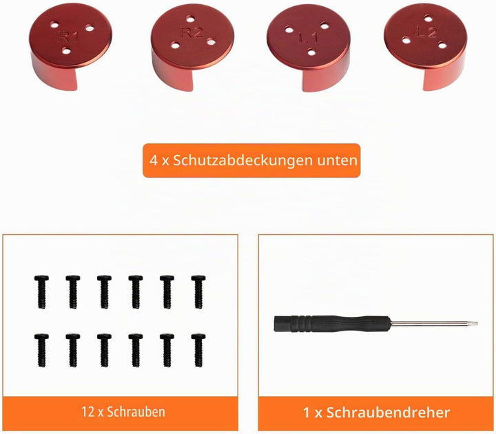 Unterseitenschutzabdeckung für Avata 2, 4 Stück Aluminiumlegierung Kratzfest, Staubdicht, Stossfest,