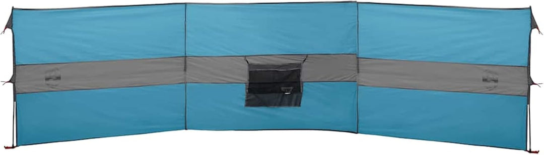 Gecheer Camping Windschutz Strand Windschutz Windschutz für Camping Blau 490x123 cm Wasserdicht 490