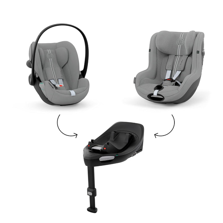 CYBEX Gold Kinder-Autositz Sirona G3 Plus, Ohne Base, Stone Grey