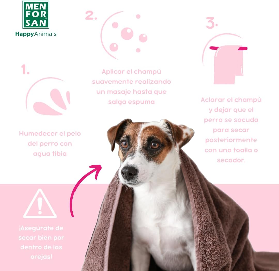 Menforsan Shampoo Conditioner Hunde 5 Liter, erleichtert das Entwirren, hilft beim Lösen 5000 ml, 50