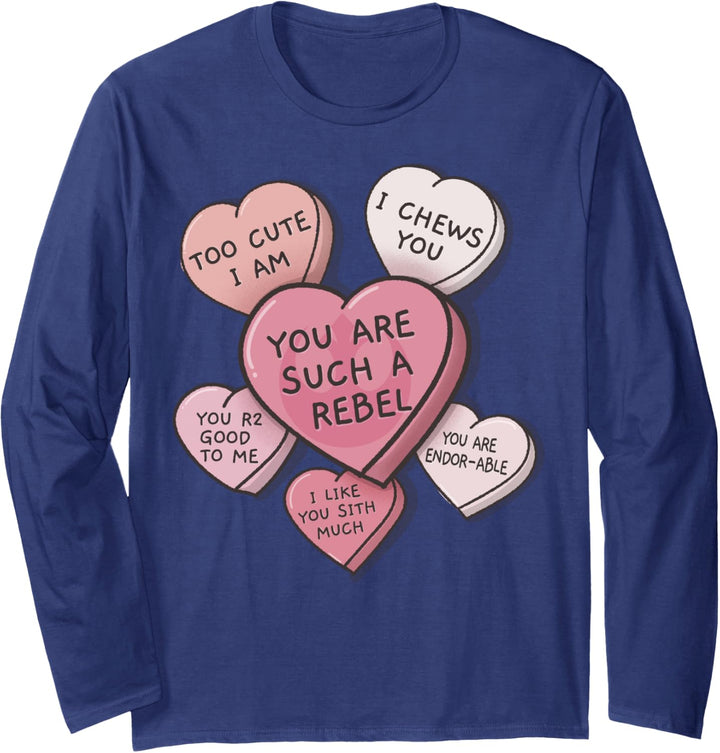Star Wars Candy Hearts Rebel Logo Langarmshirt