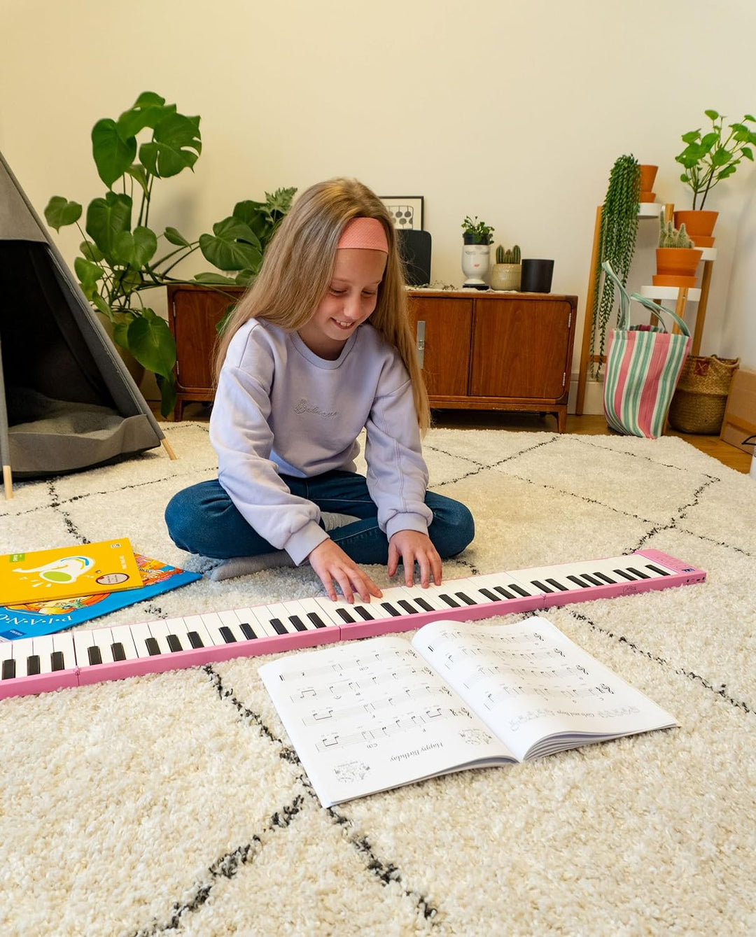 Carry-On Tragbares Pink Klappbares Digitalpiano Mit 88 Tasten von Blackstar, USB-MIDI-Controller mit