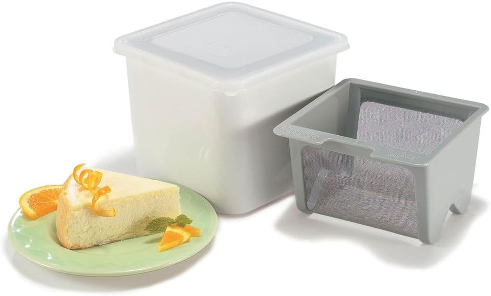 Cuisipro 837426 Joghurt-Käsehersteller, Weiss, 12 x 14 x 14 cm