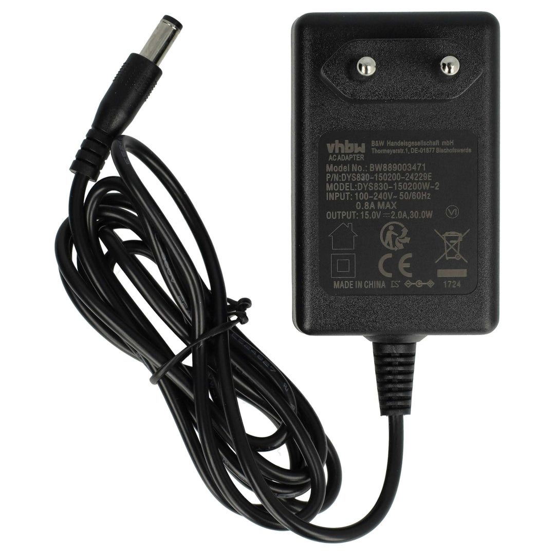 vhbw Netzteil kompatibel mit Traktor Control S5, S4 (MK 1 + MK2 + MK3), Z1, S8 Multieffektgerät DJ-M