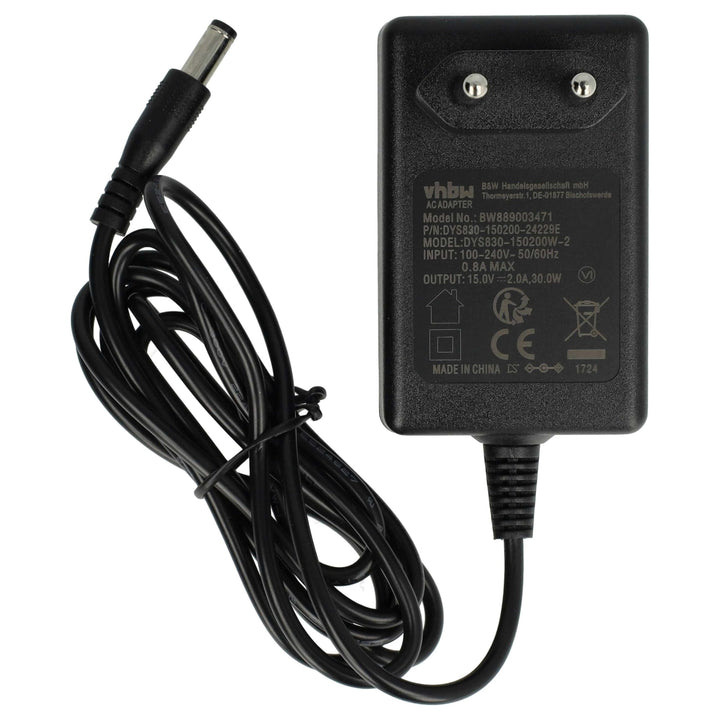 vhbw Netzteil kompatibel mit Traktor Control S5, S4 (MK 1 + MK2 + MK3), Z1, S8 Multieffektgerät DJ-M