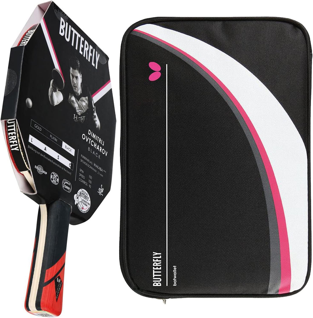 Butterfly® Dimitrij Ovtcharov Black Tischtennisschläger | Eva-Technologie | ITTF zertifizierter Waka