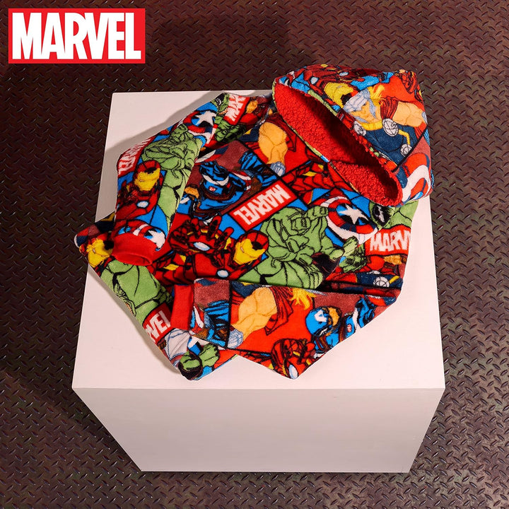 Marvel Oversize Hoodie Decke mit Ärmeln Pullover Jungen Warme Tragbare Kuscheldecke Kapuzenpullover