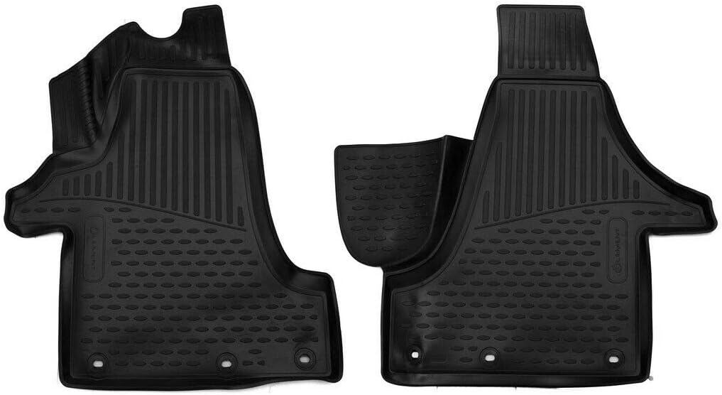 Element Passgenaue Premium Antirutsch Gummimatten Fussmatten für VW Transporter T5 Multivan/ T6 2004