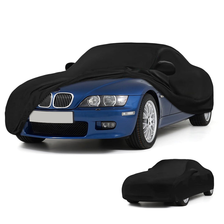 Autoabdeckung Indoor Kompatibel mit BMW Z3 1996-2002, Stretch Soft Satin Massgeschneidert Atmungsakt