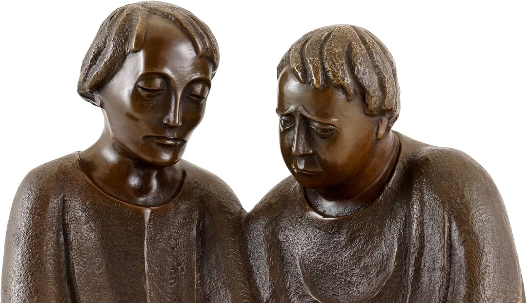 Die Lesende Mönche (1932) - signiert - Ernst Barlach Skulptur - Bronzefigur - Güstrow - Kunst Figur