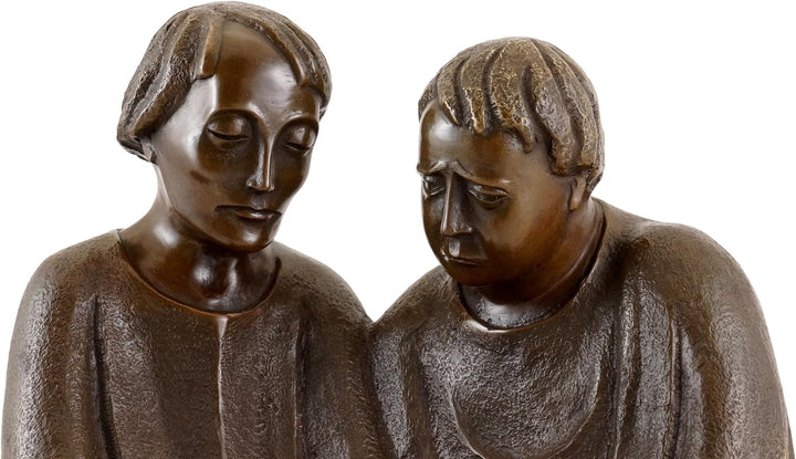Die Lesende Mönche (1932) - signiert - Ernst Barlach Skulptur - Bronzefigur - Güstrow - Kunst Figur