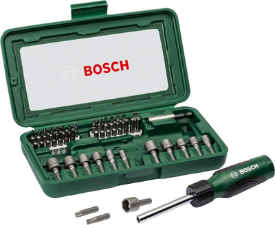 Bosch 46tlg. Schraubendreher-Set & 27tlg. Schrauberbit- und Ratschen-Set Schrauberbit- und Ratschen