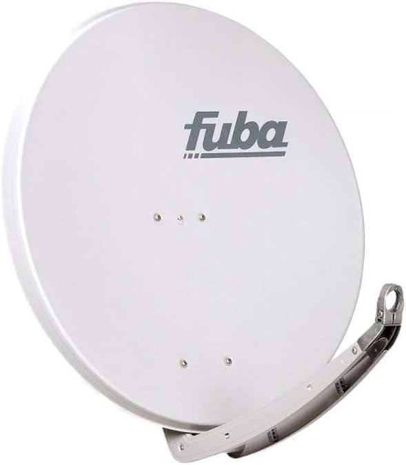 Fuba DAA 850 G Satellitenantenne 85cm Aluminium Grau DEK 417 Quad LNB Direktanschluss 4 Teilnehmer 8