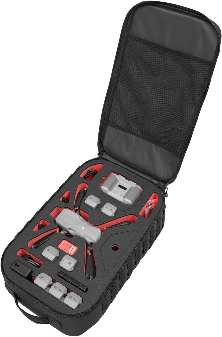 TomCase grosser Rucksack „Ready to Fly“ für DJI Air 3S Fly More Combo, DJI RC 2 oder Standard Contro