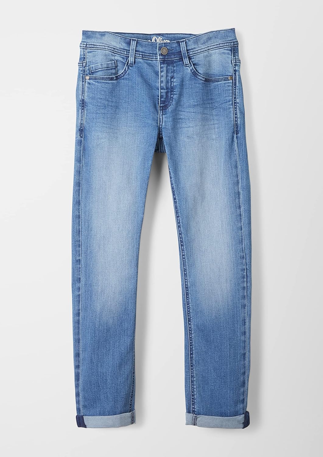 s.Oliver Jungen Jeans, Seattle Regular Fit 140 Light Blue Denim, 140 Light Blue Denim