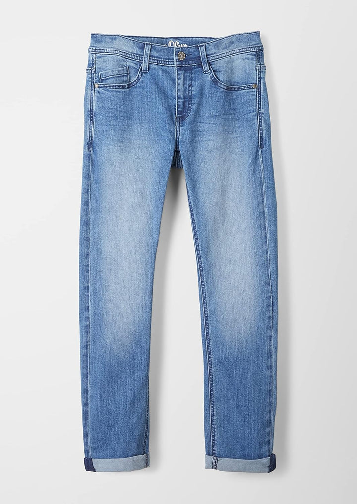 s.Oliver Jungen Jeans, Seattle Regular Fit 140 Light Blue Denim, 140 Light Blue Denim