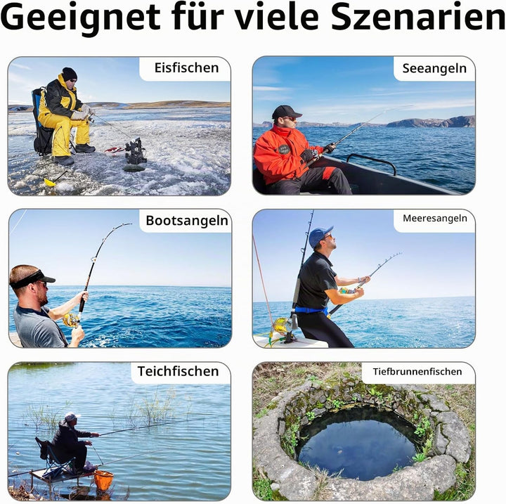 Unterwasser-Angelkamera Fischfinder, 5000 mAh IP67 wasserdichte Weitwinkelkamera mit Infrarot-Nachts
