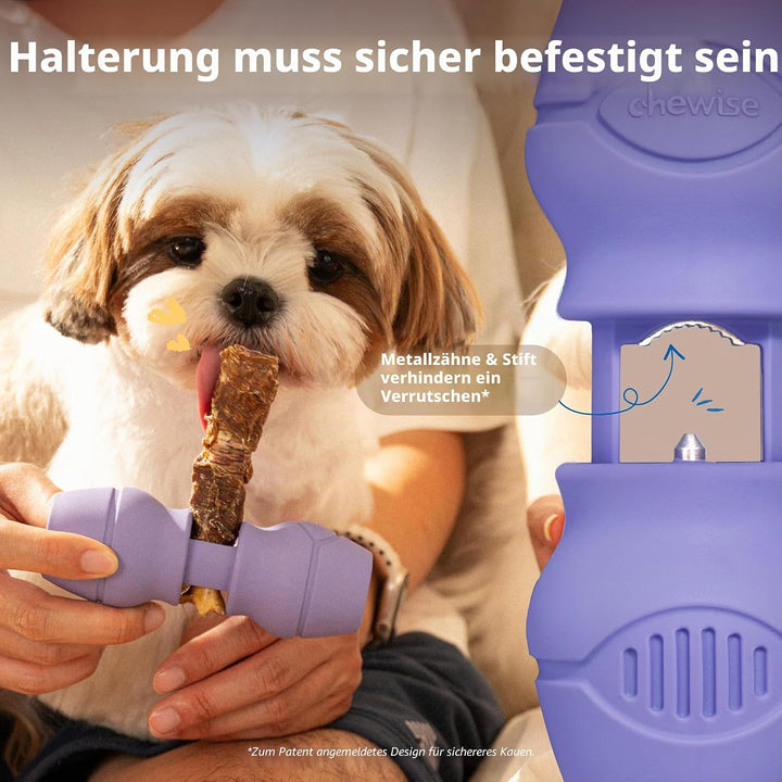 PetClan Chewise Bully Stick Halter – Sicherheit & Robustes Design, BPA-frei, Sicherer Ochsenziemer-H