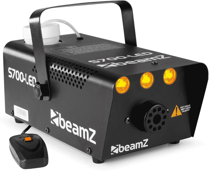 BeamZ S700-LED Nebelmaschine mit LED Flammeneffekt 700 Watt, Fogger, Party Rauchmaschine, Fog Machin