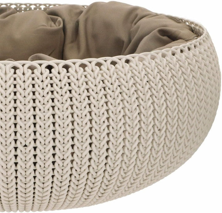 Curver Pet Bed L 57 x B 57 x H 33 cm hellbraun, L 57 x B 57 x H 33 cm hellbraun