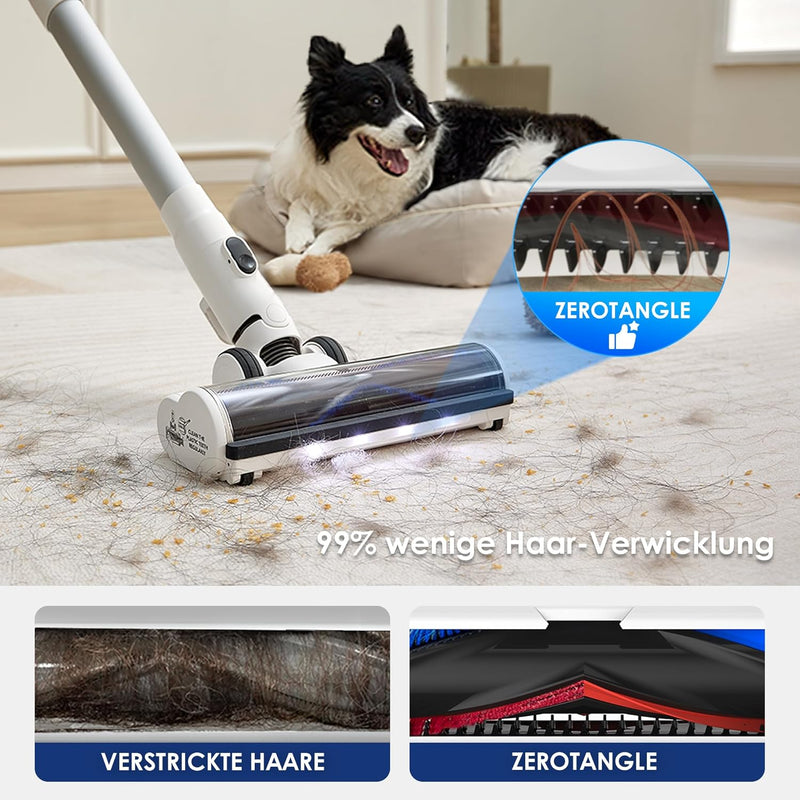 Tineco Pure ONE S15 Pet Smart Akku Staubsauger, Anti-Verheddern-Funktion, Handstaubsauger umwandelba