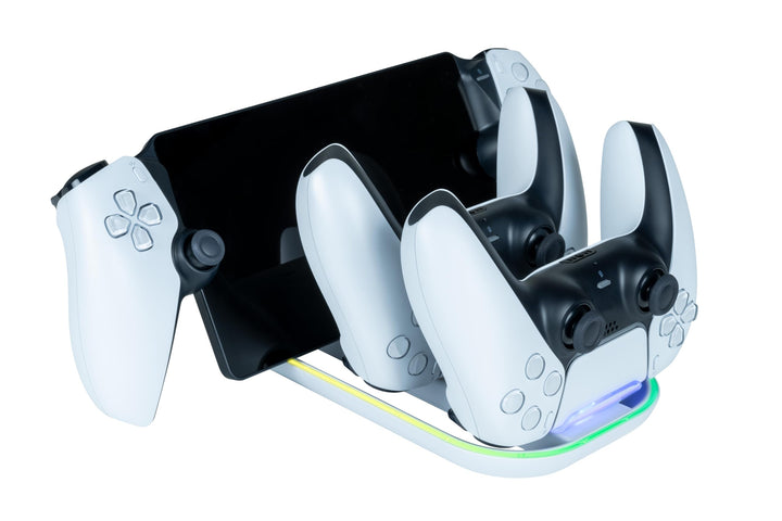 Dual-Halterung für PS5-Controller und Playstation-Portal mit RGB-Anzeigeleuchte. Nacon