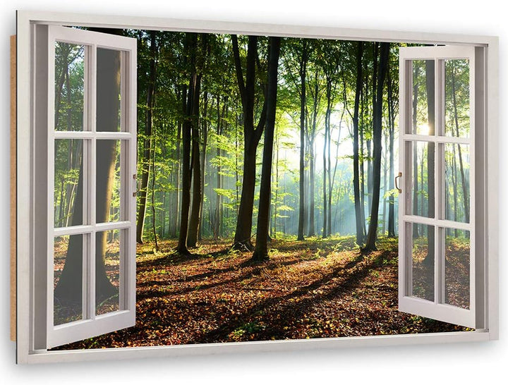 Feeby - Wandbilder Wohnzimmer 90x60 cm, Deko Paneel Bilder, Bilder für Schlafzimmer, Echter Gemalter