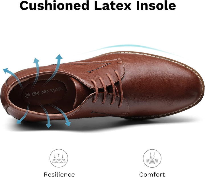 Bruno Marc Herren Anzugschuhe Klassischer Business Lederschuhe Schnürhalbschuhe Derby Oxfords Hochze