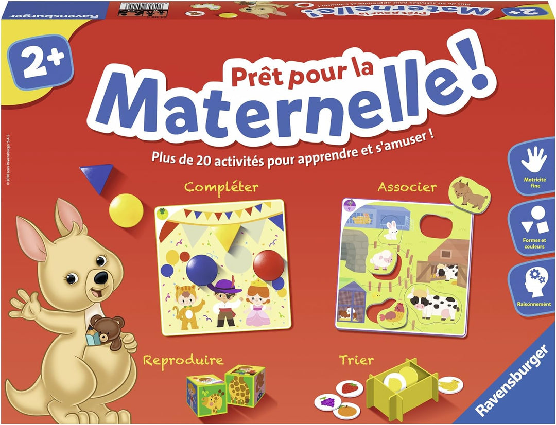 Ravensburger - Lernspiel – bereit für den Kindergarten. – Komplettes Lernset – 20 Aktivitäten – Vorb