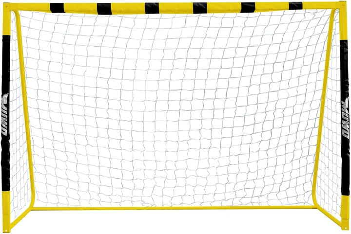 MUWO grosses Fussballtor aus robustem Stahl, mit Textilmantel und Netz. 3 x 2 Meter gross, einfacher