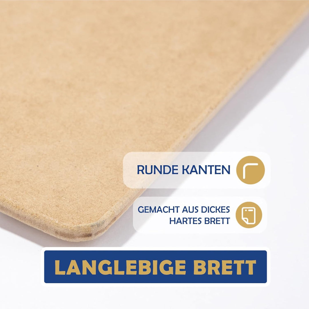 COOZEE 33x43cm Drawing Board für Künstler, Klemmbrett Holz mit robustem Clip und Gummibändern, Tragb