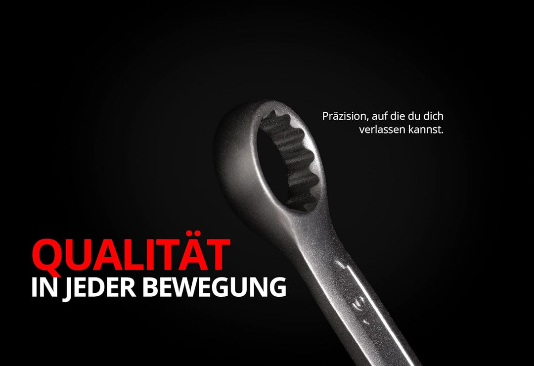 Mephisto Steckschlüssel Satz Ratschenkoffer/Umschaltknarre Premium XXL 216-teilig mit Chrom, Vanadiu
