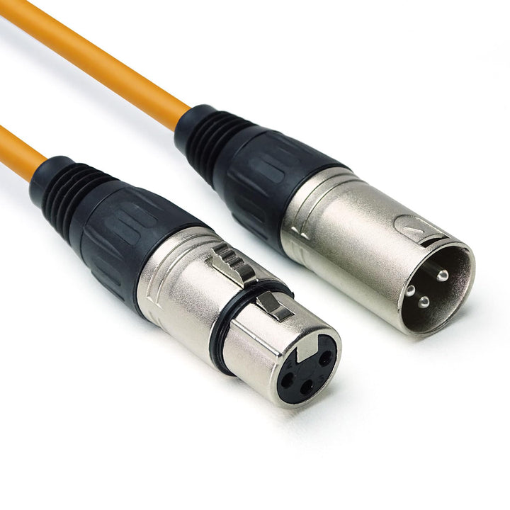 keepdrum mc001xx-10m Mikrofonkabel 3-polig XLR 10m Orange Lila 2 Stück 2x 10m Orange Lila, 2x 10m Or
