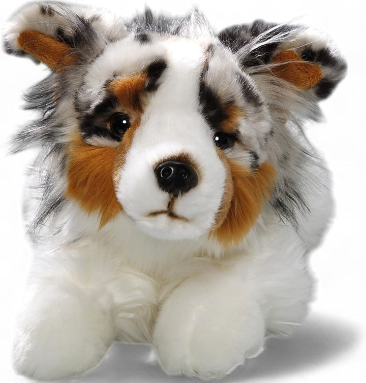 Carl Dick Australischer Schäferhund liegend, Hund, Plüschtier, Kuscheltier ca. 30cm 3477 Ash - Grau-