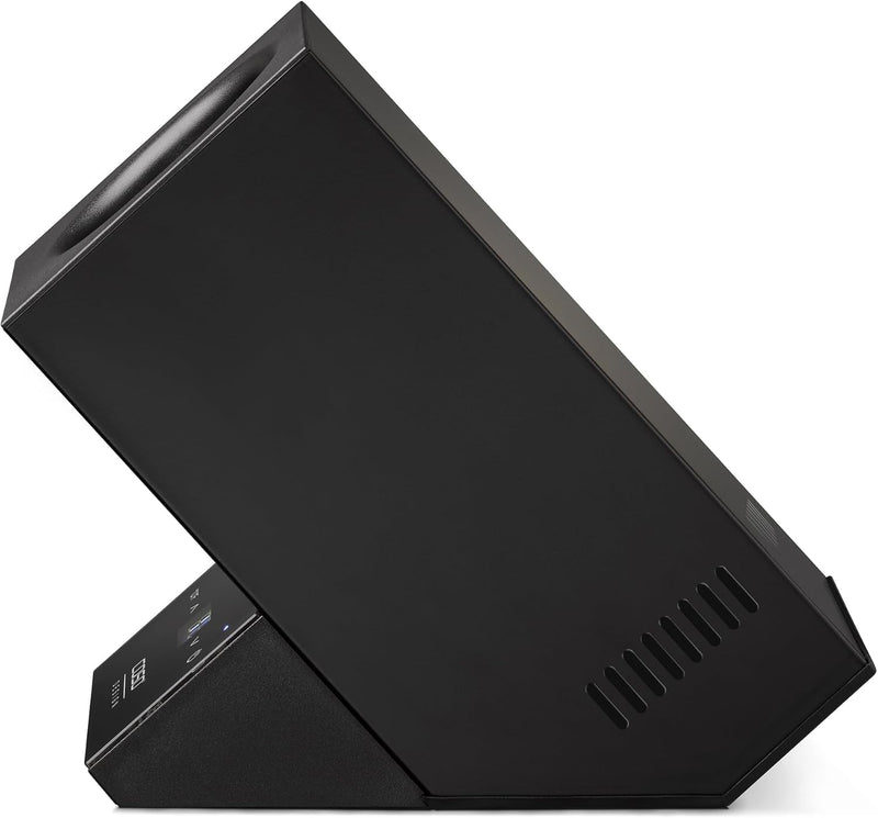 CASO WineCase One Black - Design Weinkühler für eine Flasche, Temperaturbereich von 5-18°C, für Flas