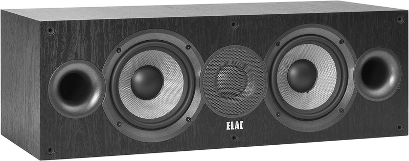 ELAC Debut 2.0 Center-Lautsprecher C5.2, Box für Musikwiedergabe über Stereo-Anlage, 5.1 Surround-So