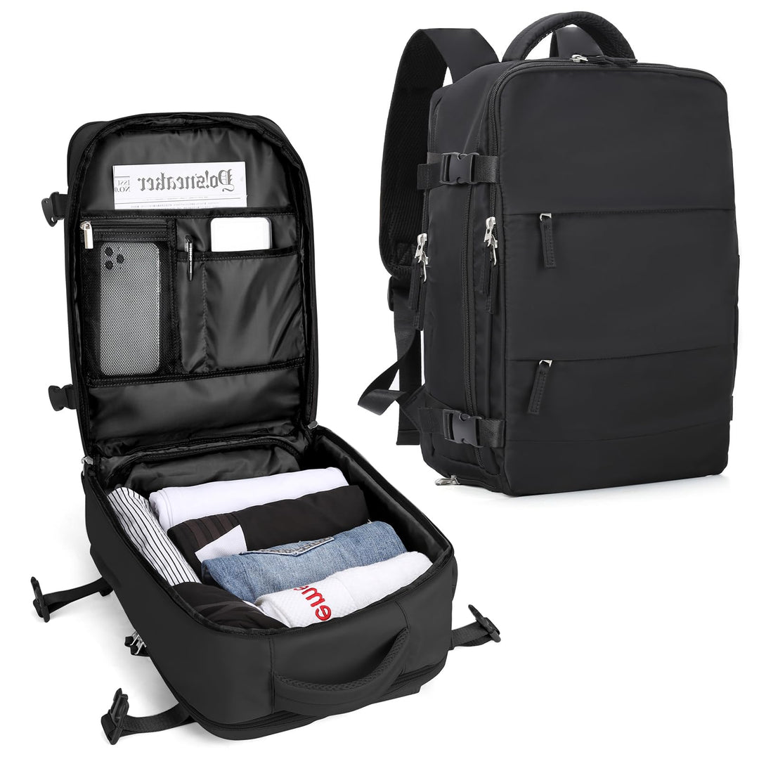 SZLX Grosser Reiserucksack Damen, Handgepäck Rucksack,Wanderrucksack Wasserdichter Outdoor-Sportruck