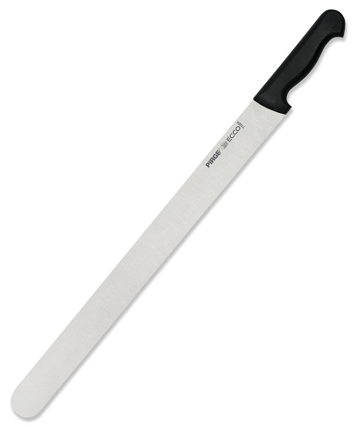 Pirge Ecco Dönermesser 55 cm Schwarz Harter Stahl - Aufschnittmesser - Schärfstes Döner Langmesser -