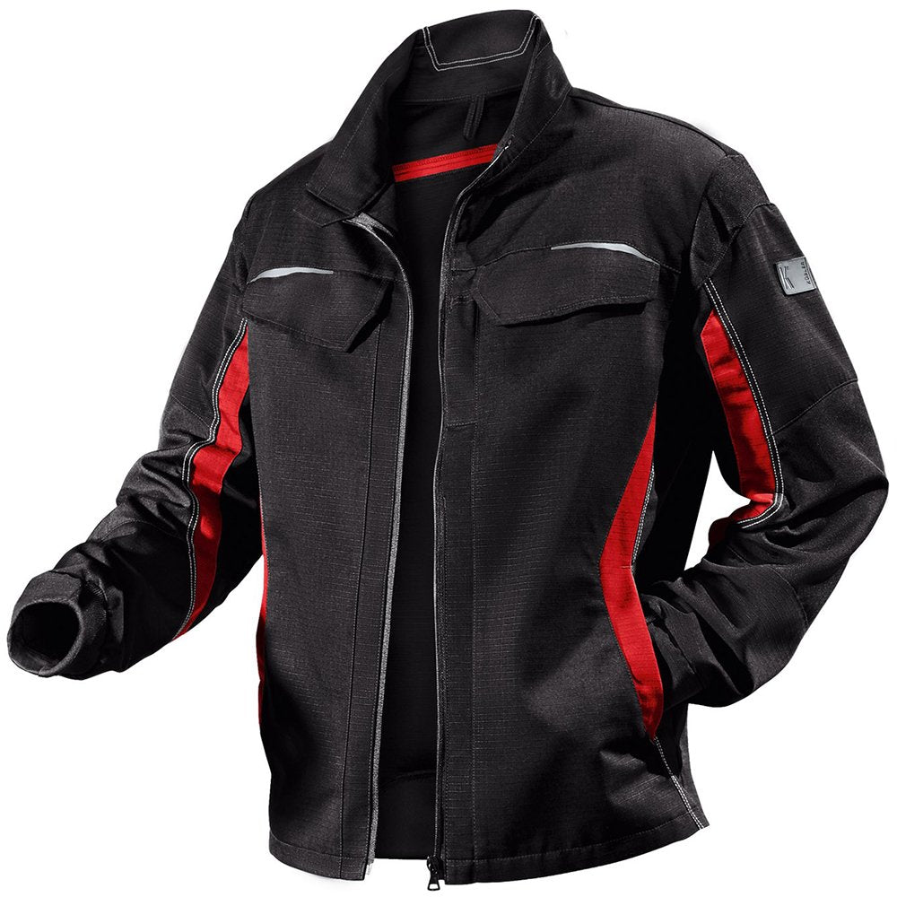 Kuebler Pulsschlag Jacke 1324 schwarz/mittelrot Groesse 52 Schwarz / Mittelrot 52, Schwarz / Mittelr