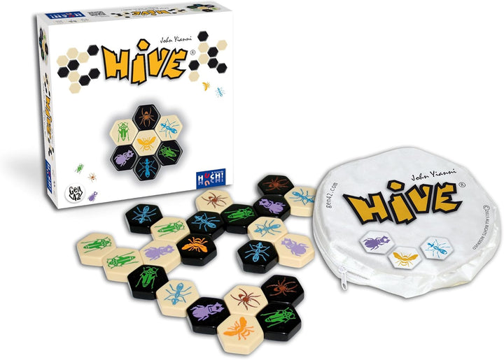HUCH!, Hive - Das preisgekrönte, abstrakte Strategiespiel, Spannendes Taktikspiel mit einzigartigen