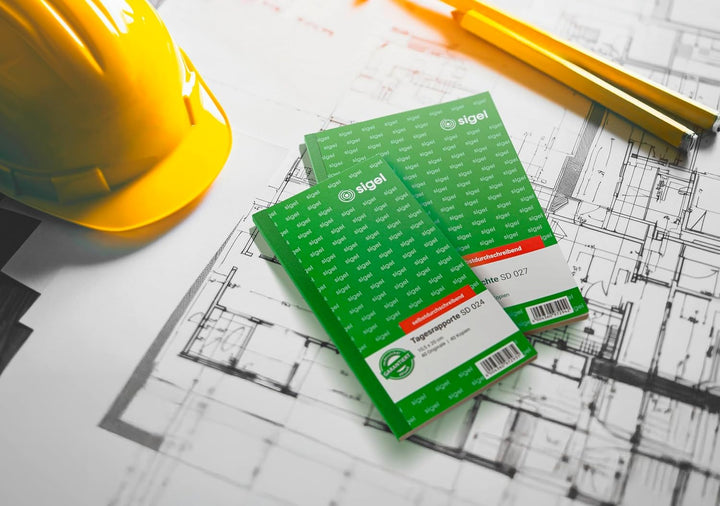 SIGEL SD029/5 Rapport / Wochenbericht A5 quer, 2x40 Blatt, selbstdurchschreibend, 5er Pack selbstdur