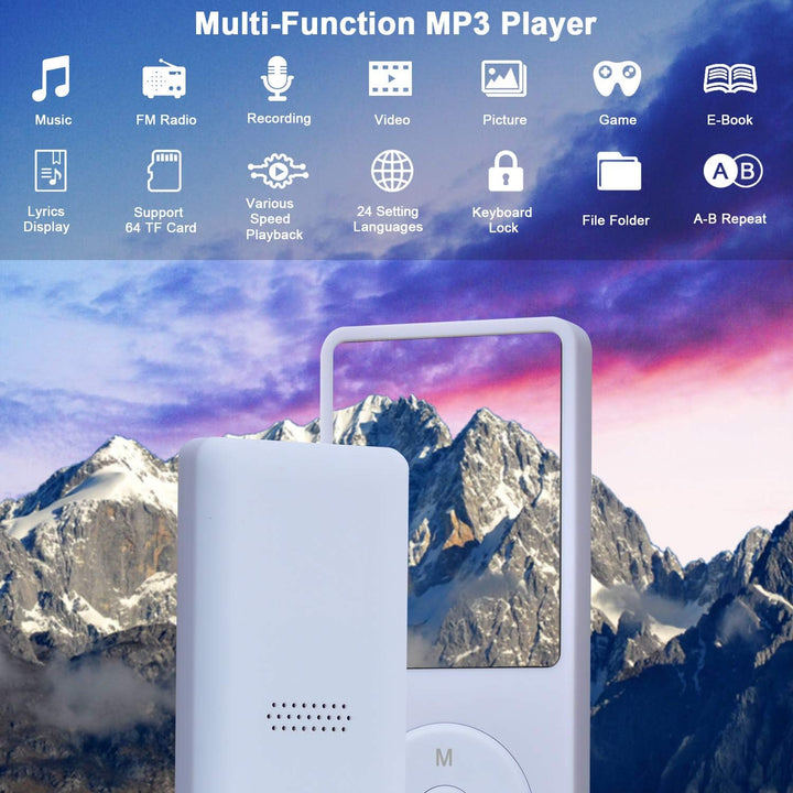8GB Tragbare MP3 Musik Player, Support bis zu 64GB SD Speicherkarte, Lossless Sound HiFi MP3 Player,
