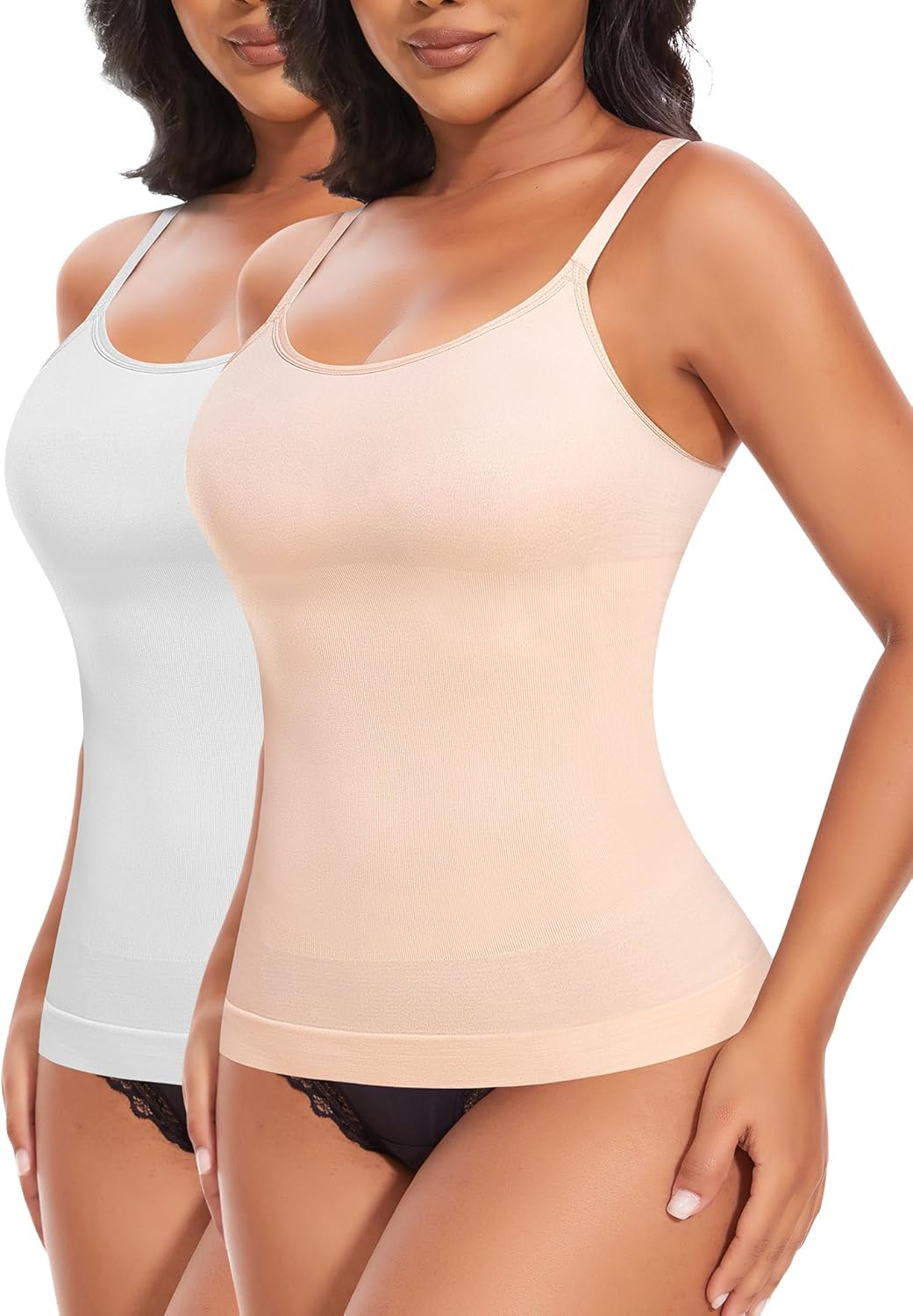 YARRCO Shape Unterhemd Damen Tank Top Bauchweg Shapewear Sport Tanktop Figurformendes Trägertop Body