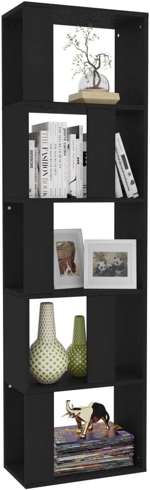 Tidyard Bücherregal, mit 5 Ebenen, Raumteiler, Standregal, Aufbewahrungsregal, für Wohnzimmer, Büro,