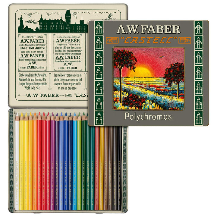 Faber-Castell 211002 - Polychromos Farbstift, Sonderedition, 24er Metalletui 1 stück (1er Pack) Sing