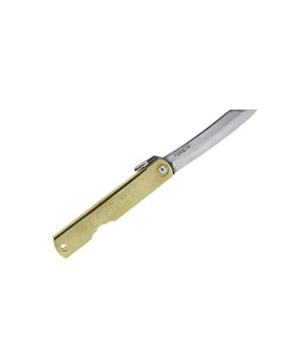 HIGO NO KAMI Higonokami 916 Messer mit Klinge aus Karbonstahl San Mai Aogami (3-lagig laminiert), Gr